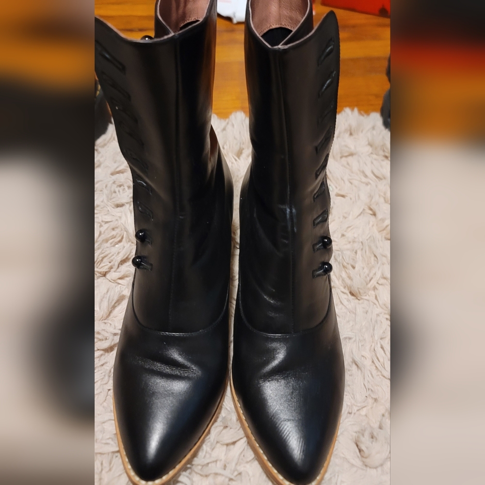 American Duchess Button Up Victorian Heels